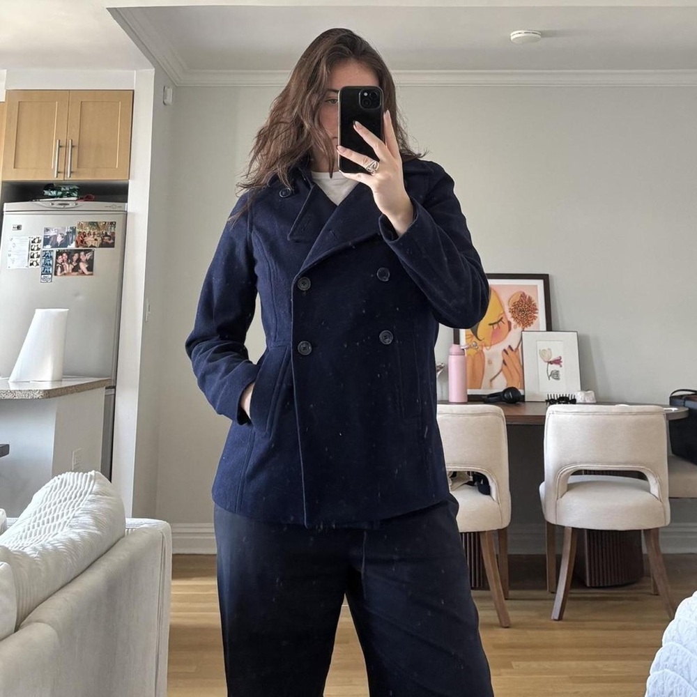 Merona Classic Navy Double-Breasted Peacoat